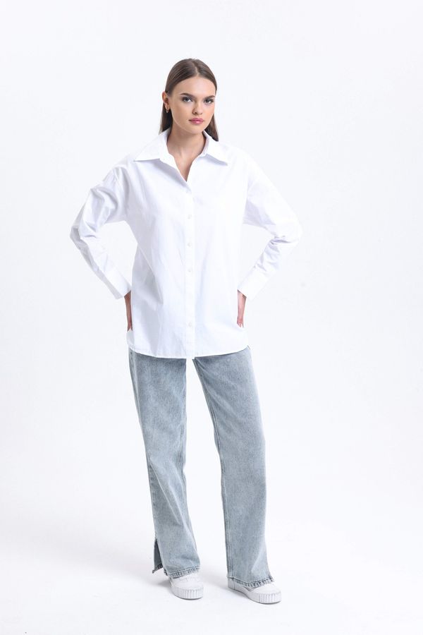 Cotton Poplin Cut-Out Shirt 5