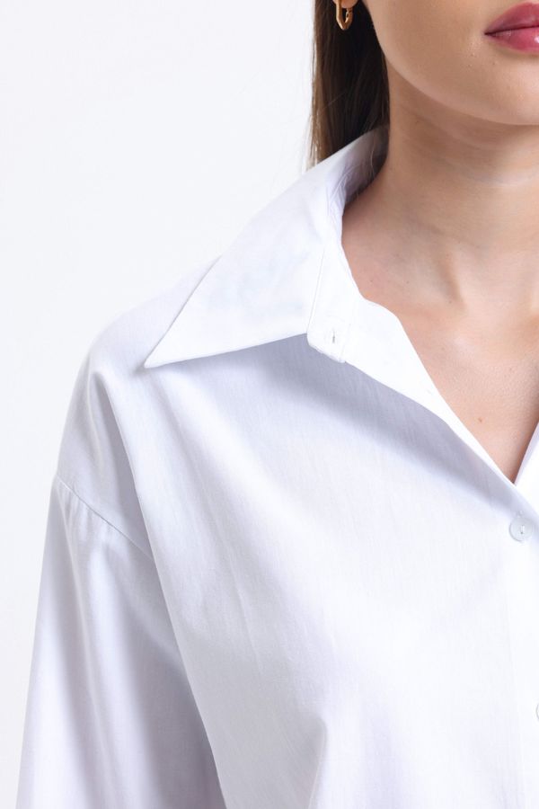 Cotton Poplin Cut-Out Shirt 7