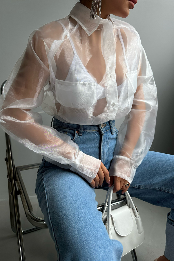 Organza Pocket Shirt 1