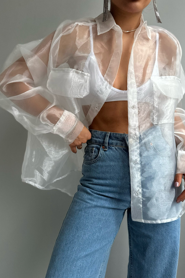 Organza Pocket Shirt 2