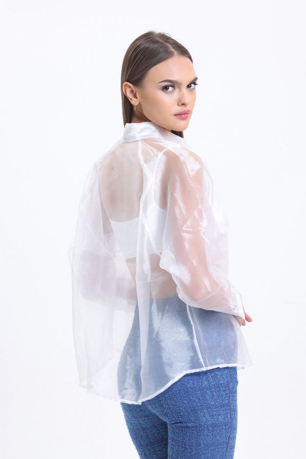 Organza Pocket Shirt 4
