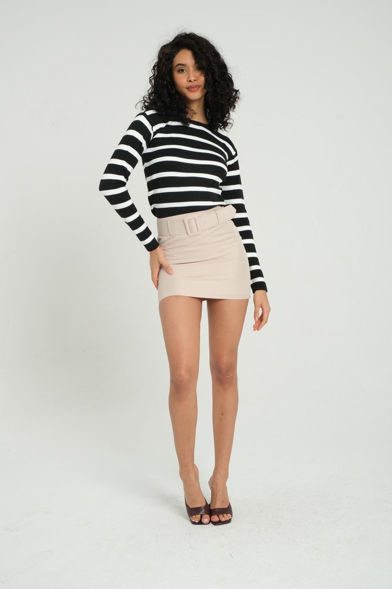 Striped Round Neck Sweater