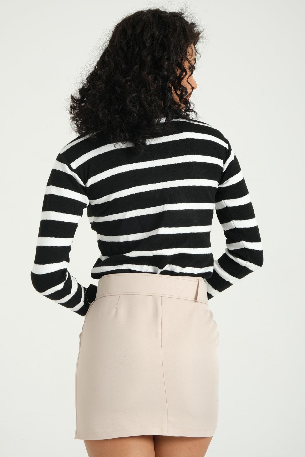 Striped Round Neck Sweater