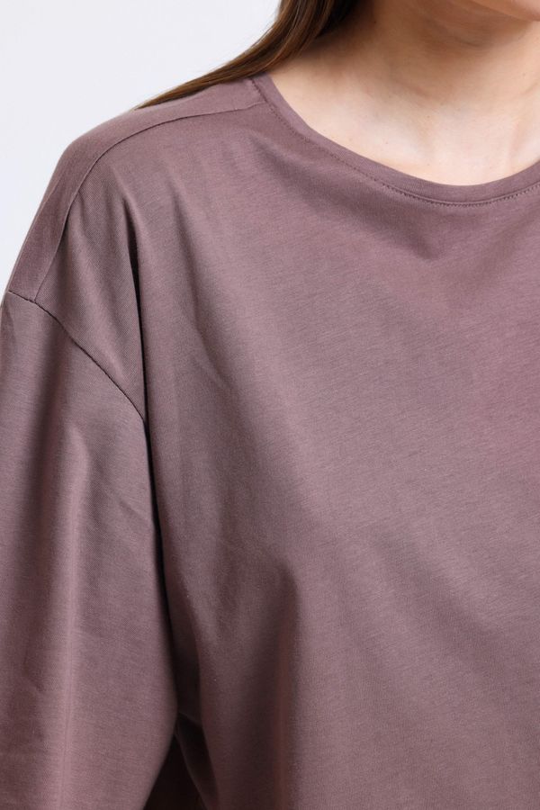 Round Neck Filthy Stitch Loose T-shirt 7