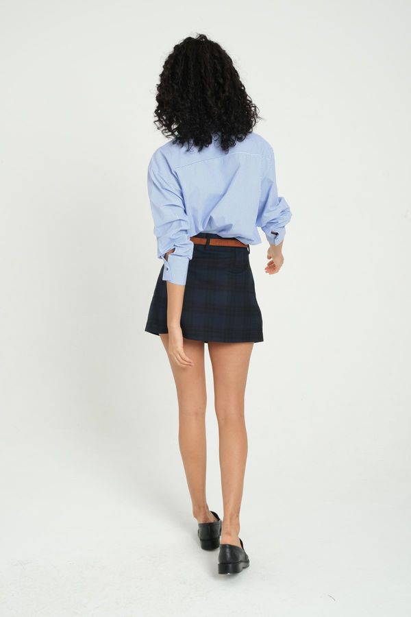 Striped Shirt with a Gem Detail 4