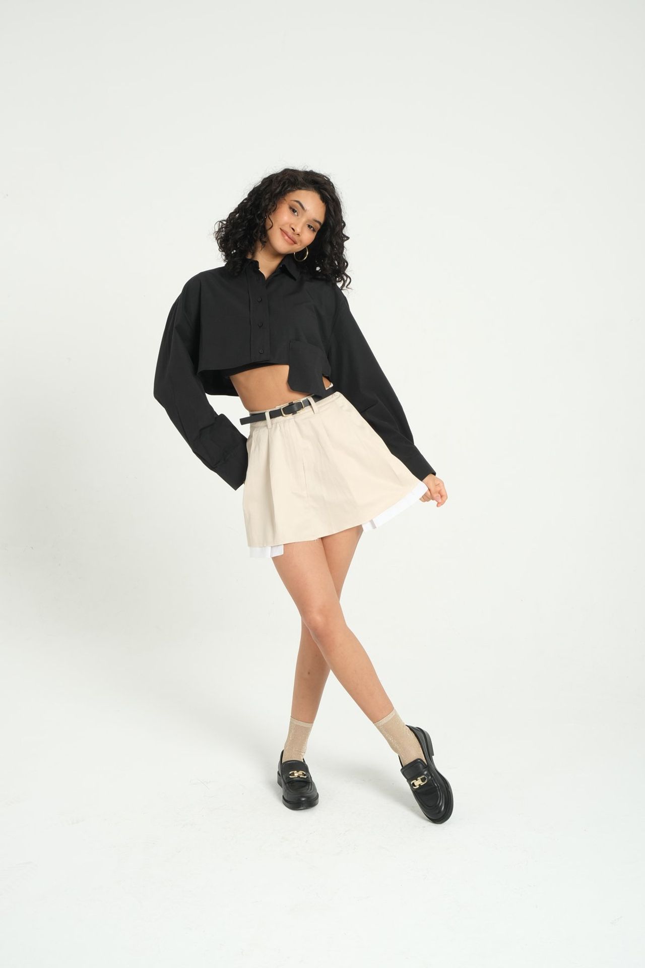 Pocket Cropped Shirt