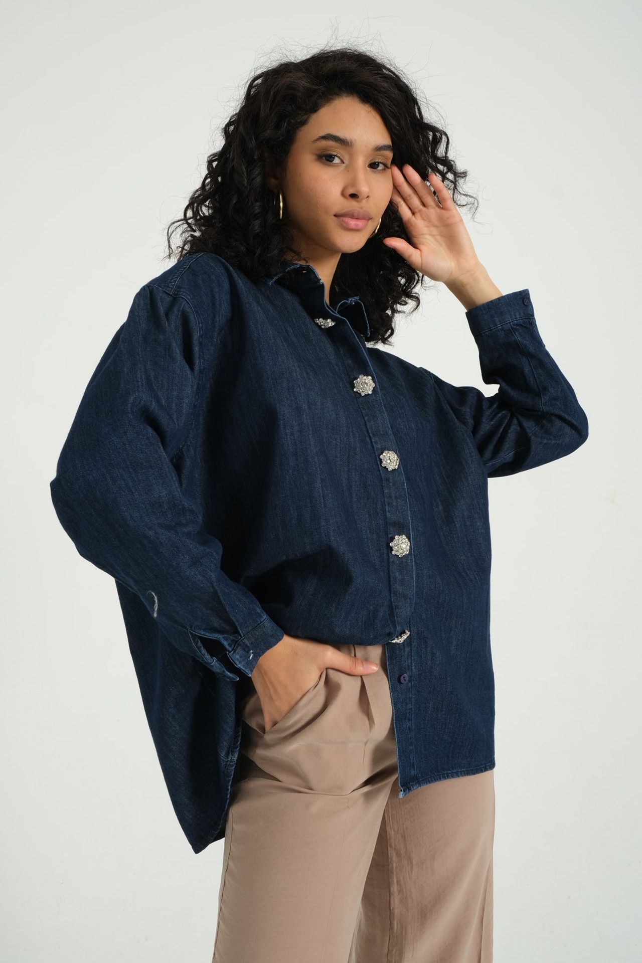 Denim Buttoned Shirt