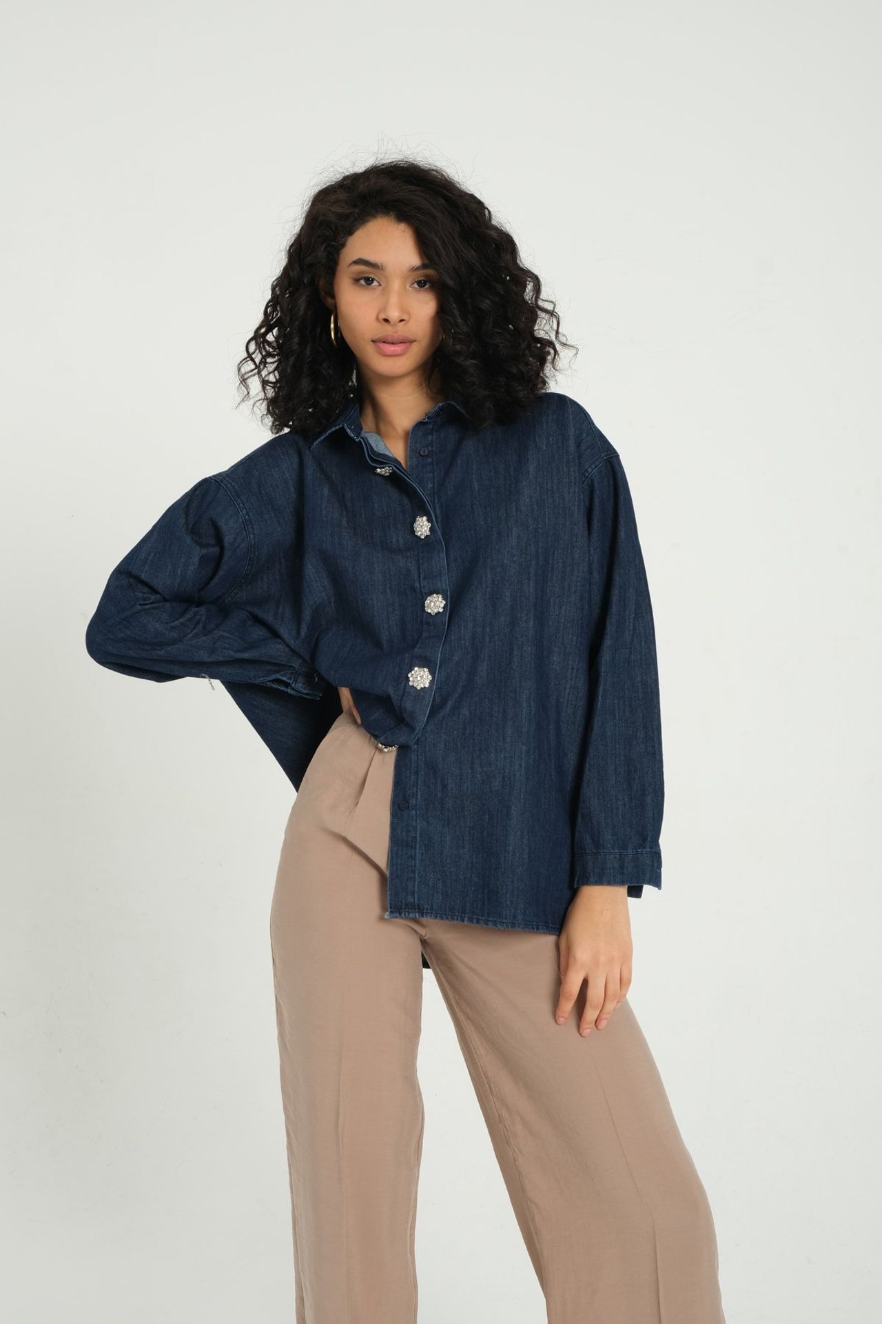 Denim Buttoned Shirt