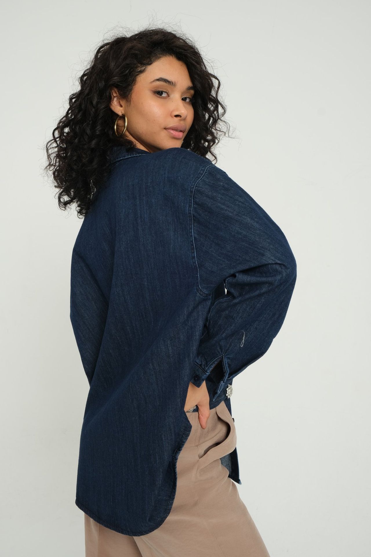 Denim Buttoned Shirt