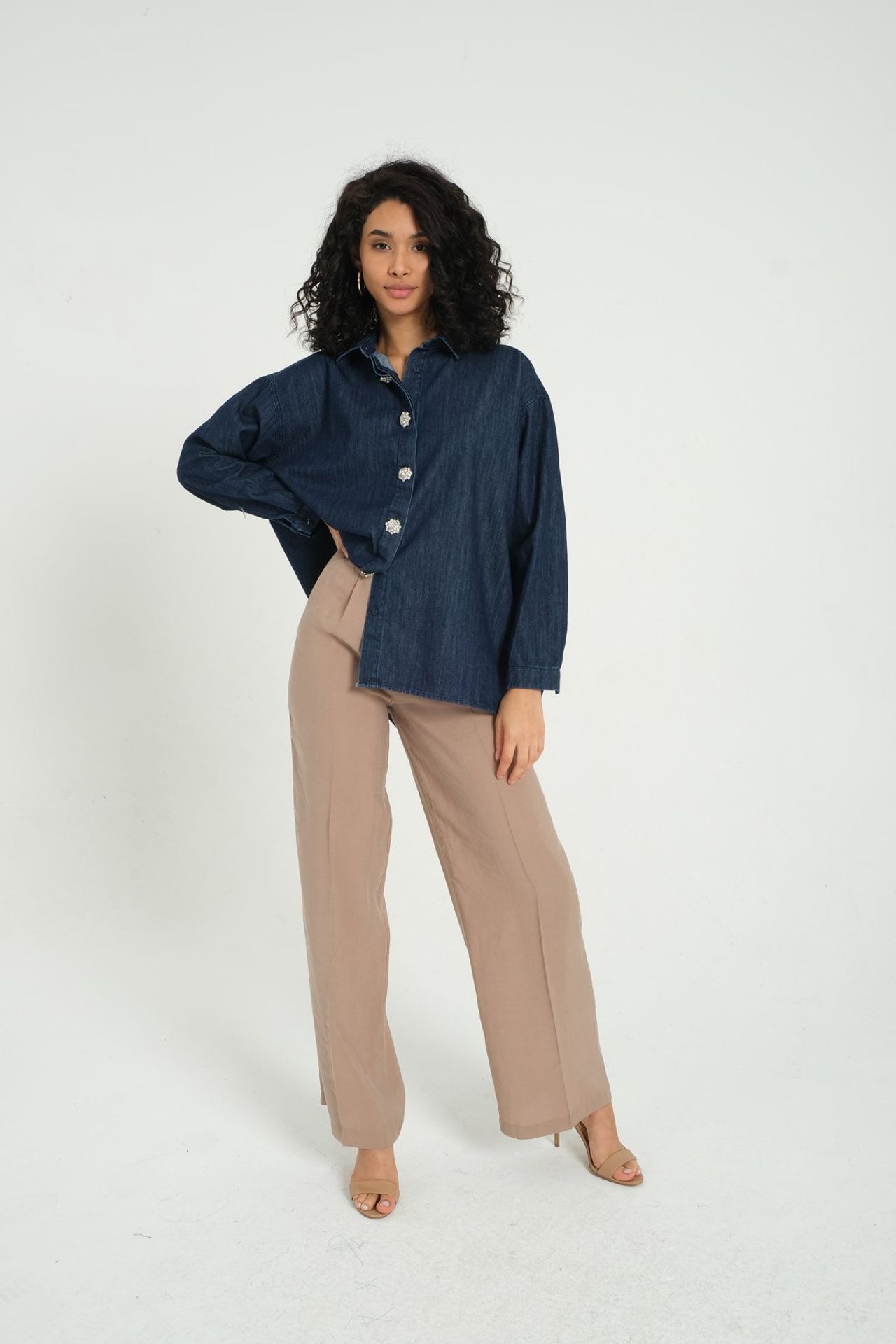 Denim Buttoned Shirt