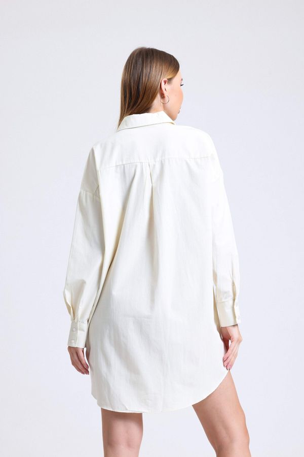 Tassel Pocket Oversized Shirt 3