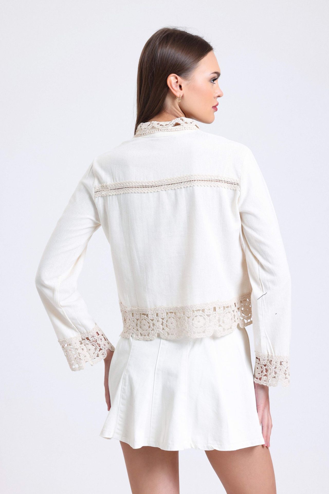 Detailed Crochet Shirt