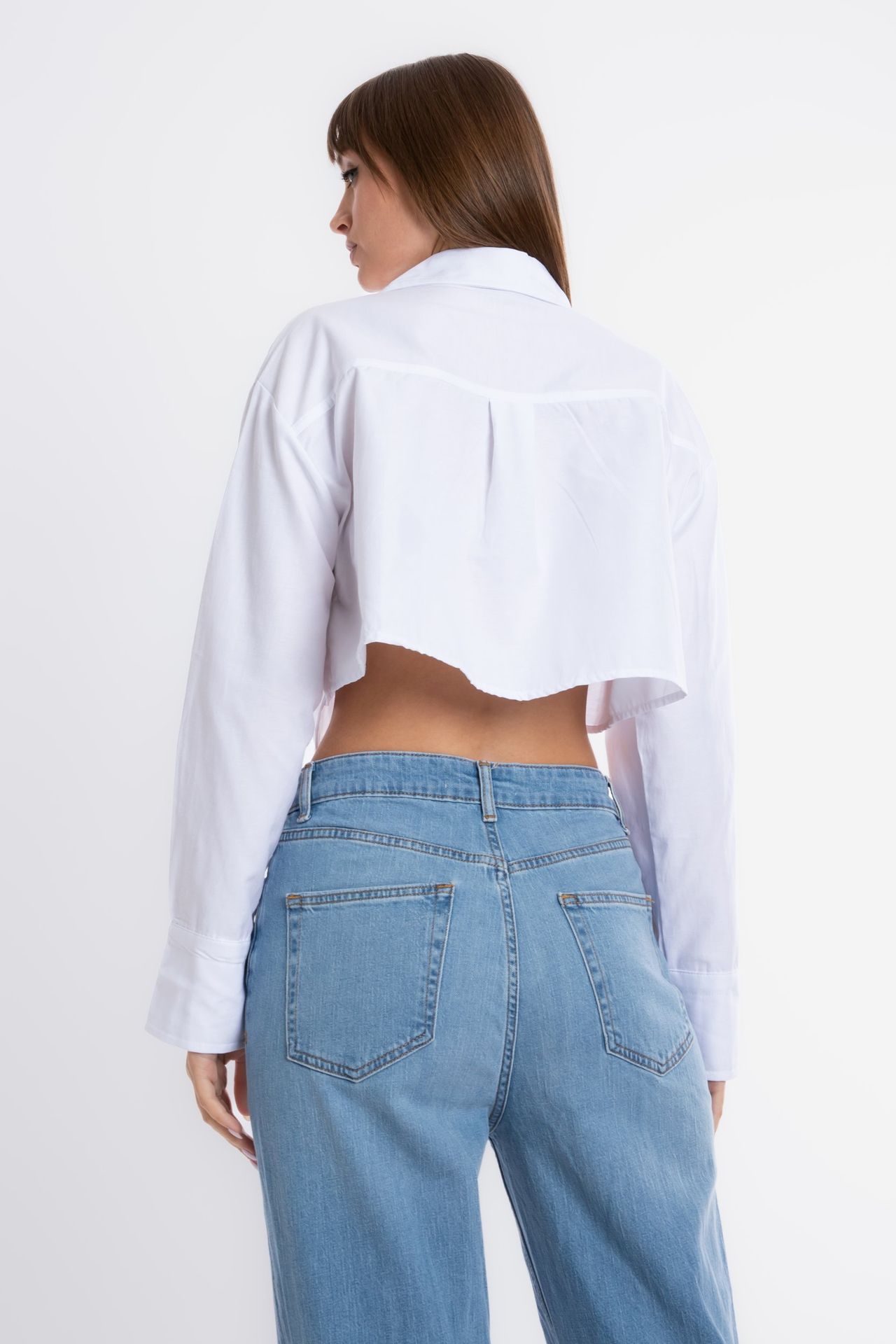 Pocket Cropped Shirt