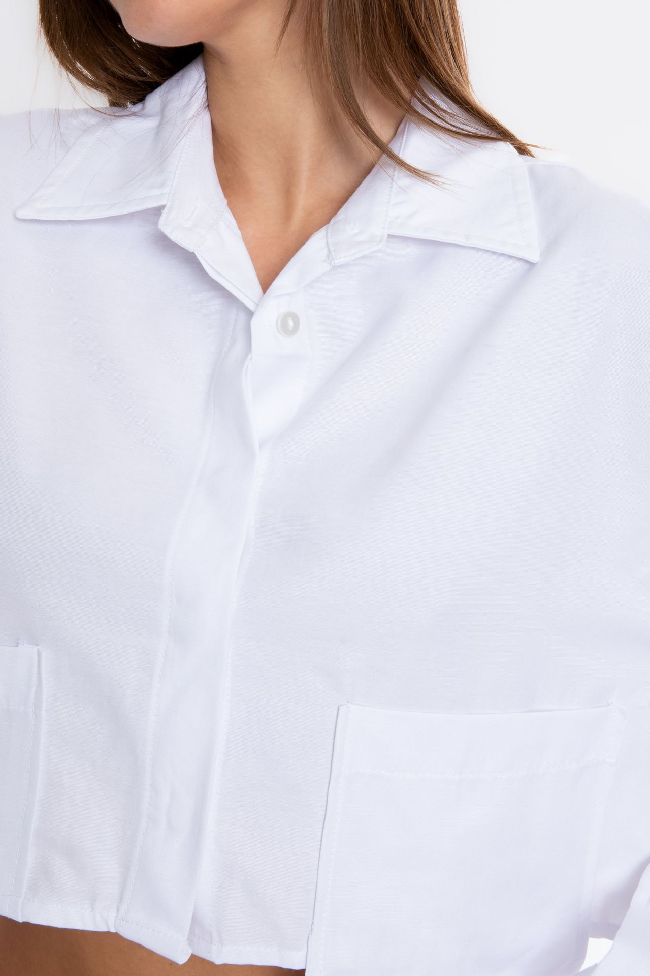Pocket Cropped Shirt