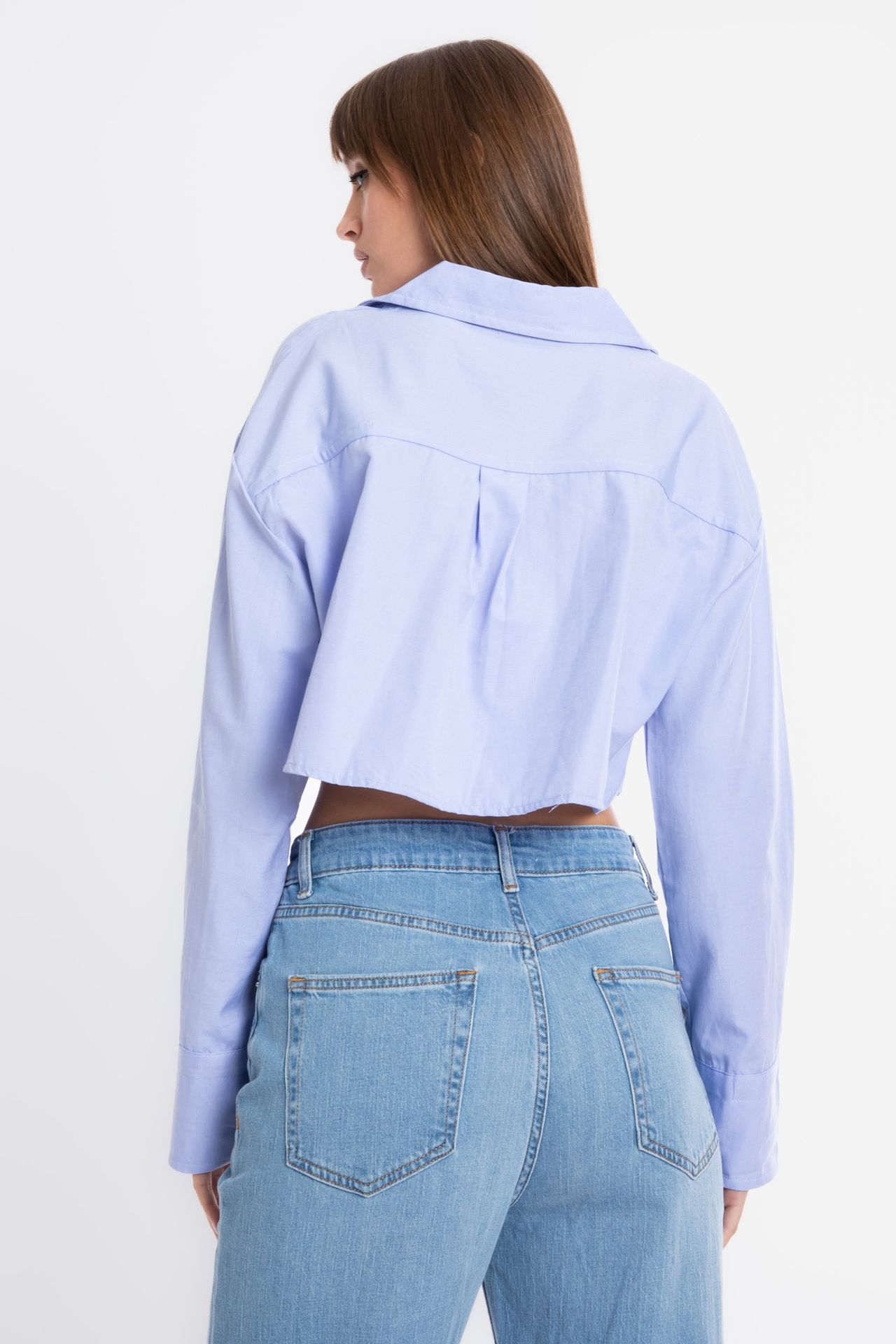 Pocket Cropped Shirt
