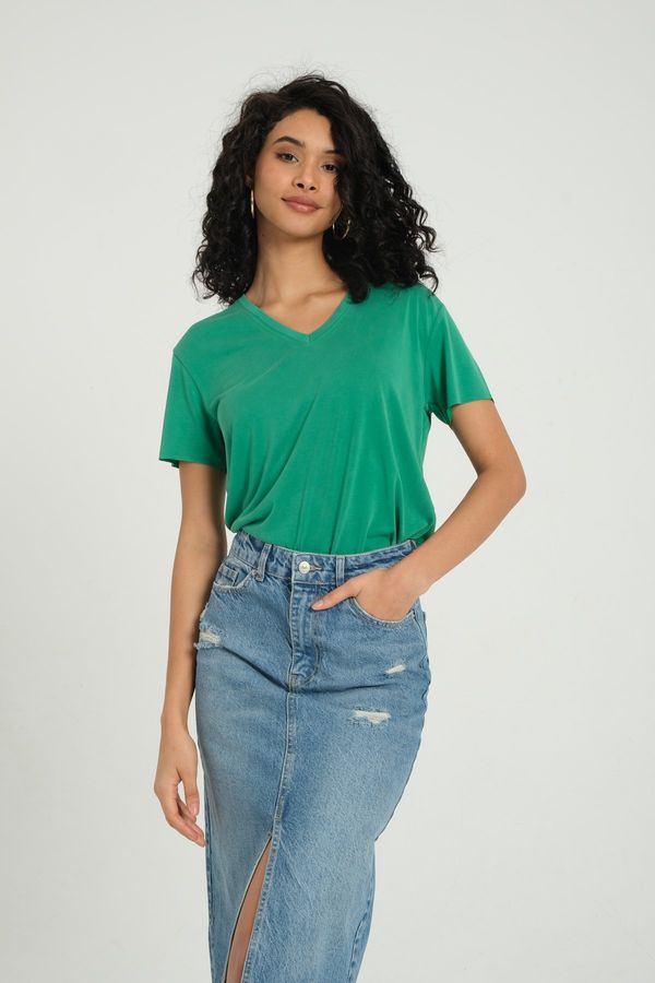 V Neck Basic T-shirt 1