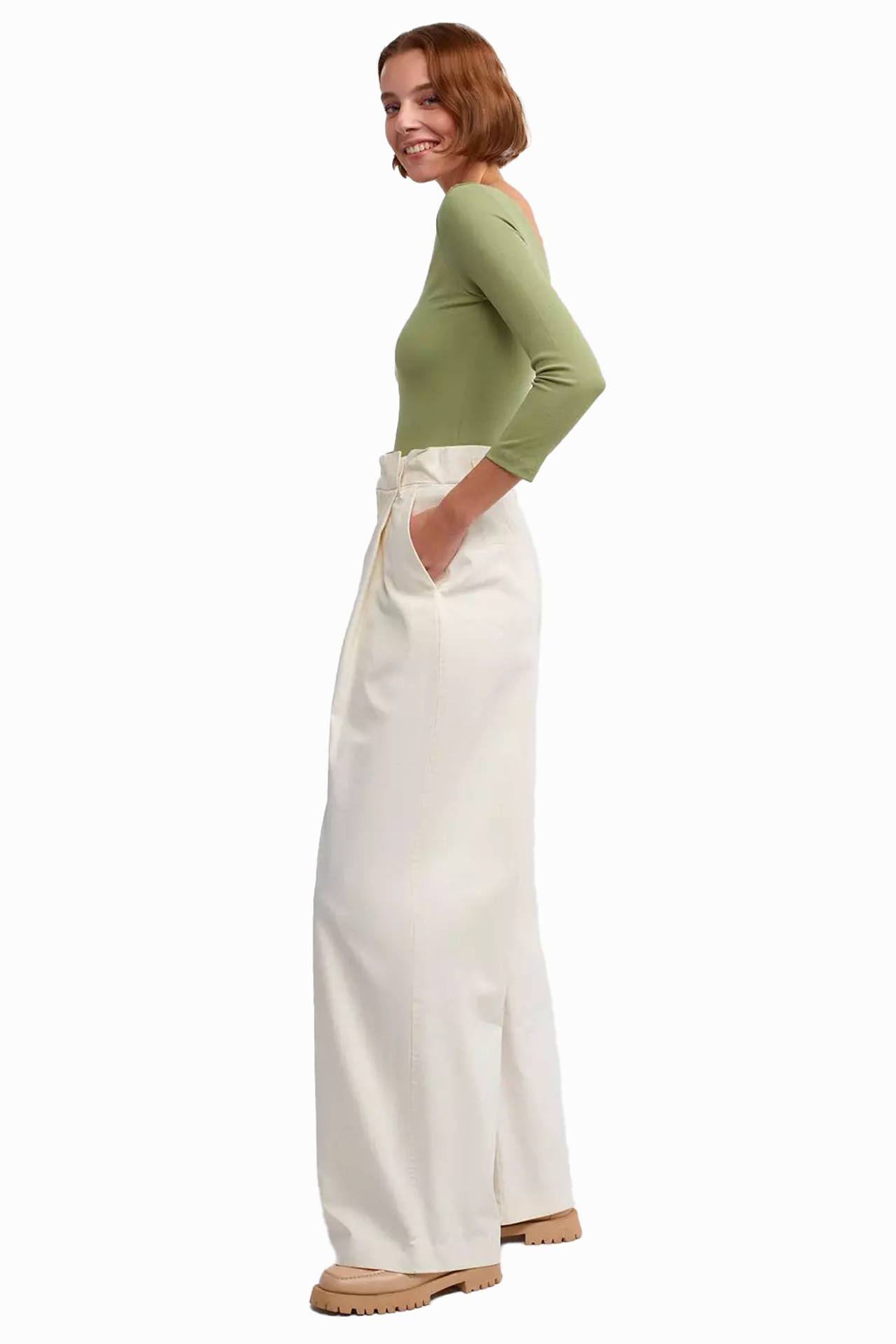 V Neck Long Sleeve Basic Top