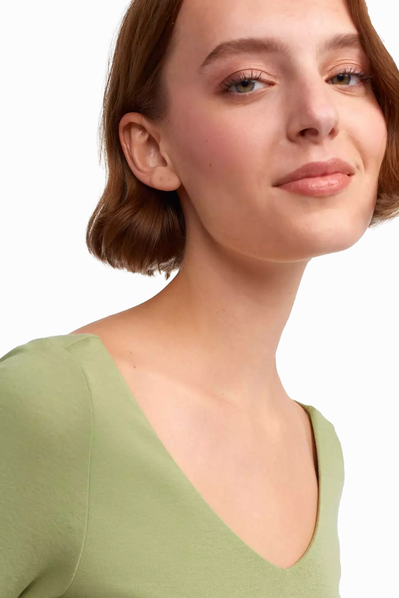 V Neck Long Sleeve Basic Top