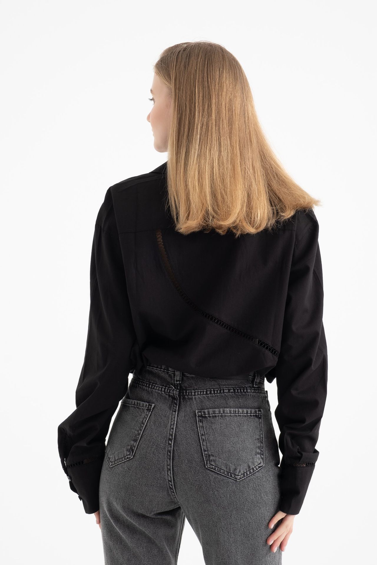 Laser Cut Detailed Shirt