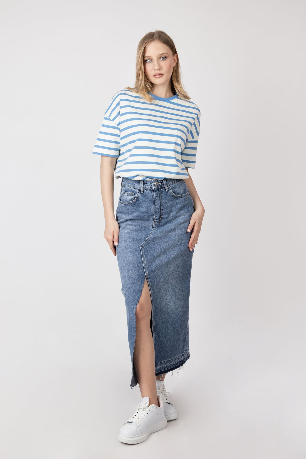 Striped Crew Neck T-shirt