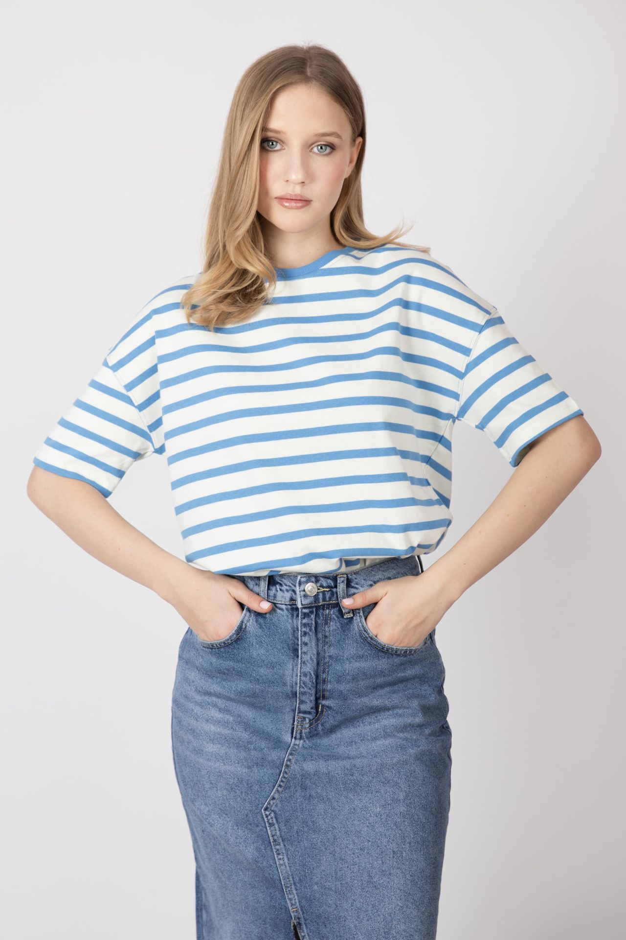 Striped Crew Neck T-shirt