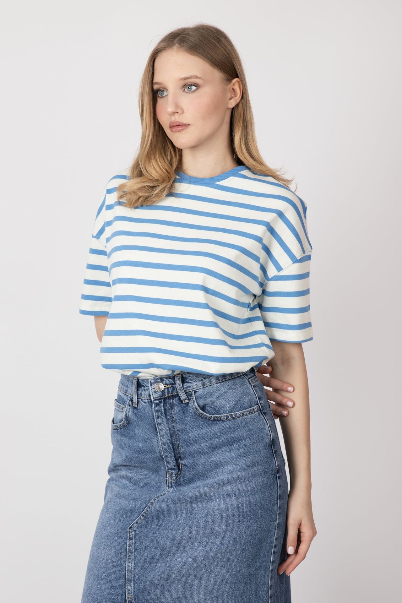 Striped Crew Neck T-shirt