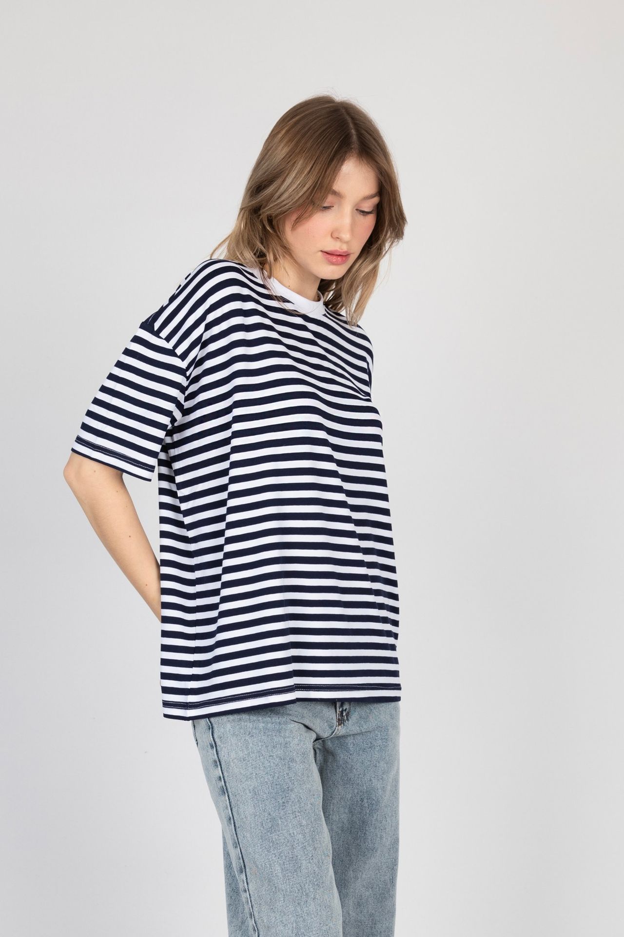 Striped Crew Neck T-shirt