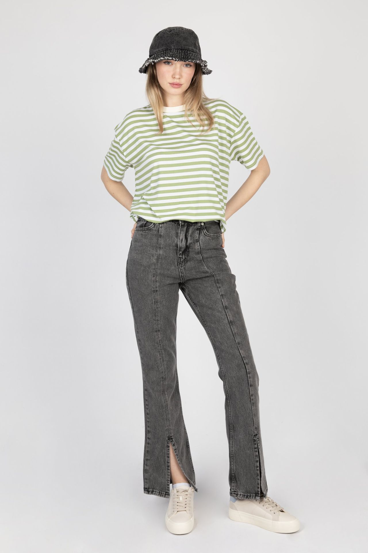 Striped Crew Neck T-shirt