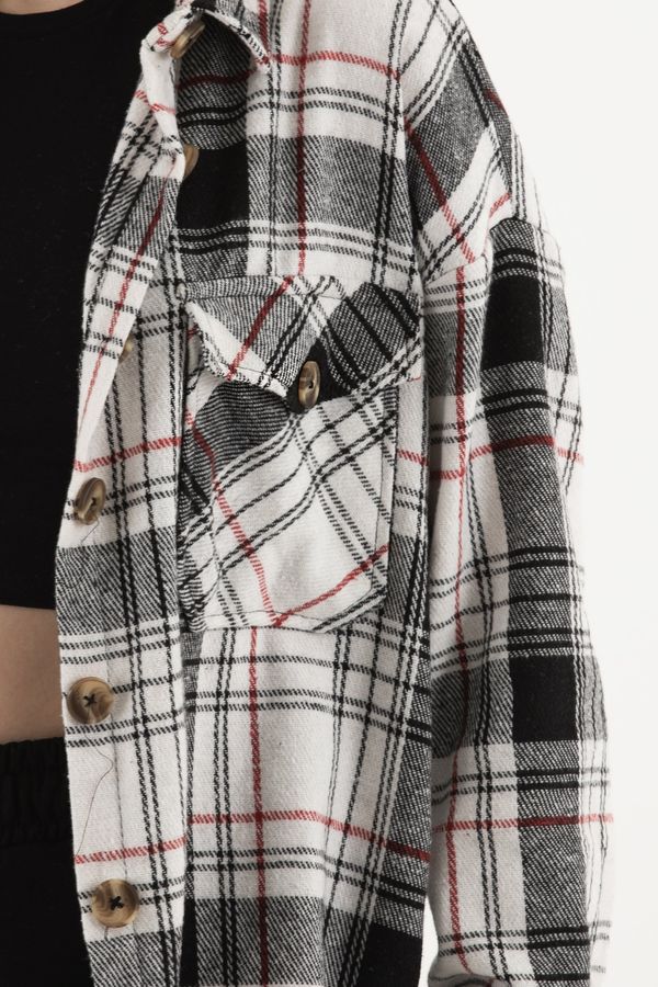Checked Oversized Shirt 5
