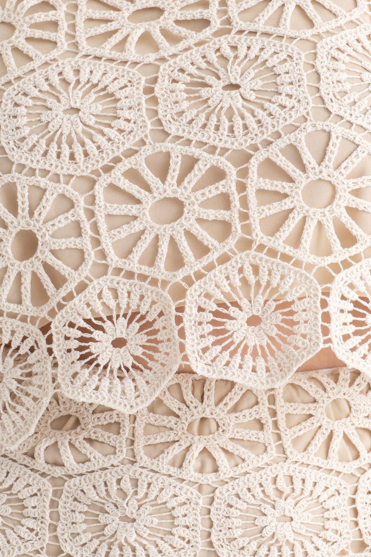 Crochet Spaghetti Strap Lace Crop top