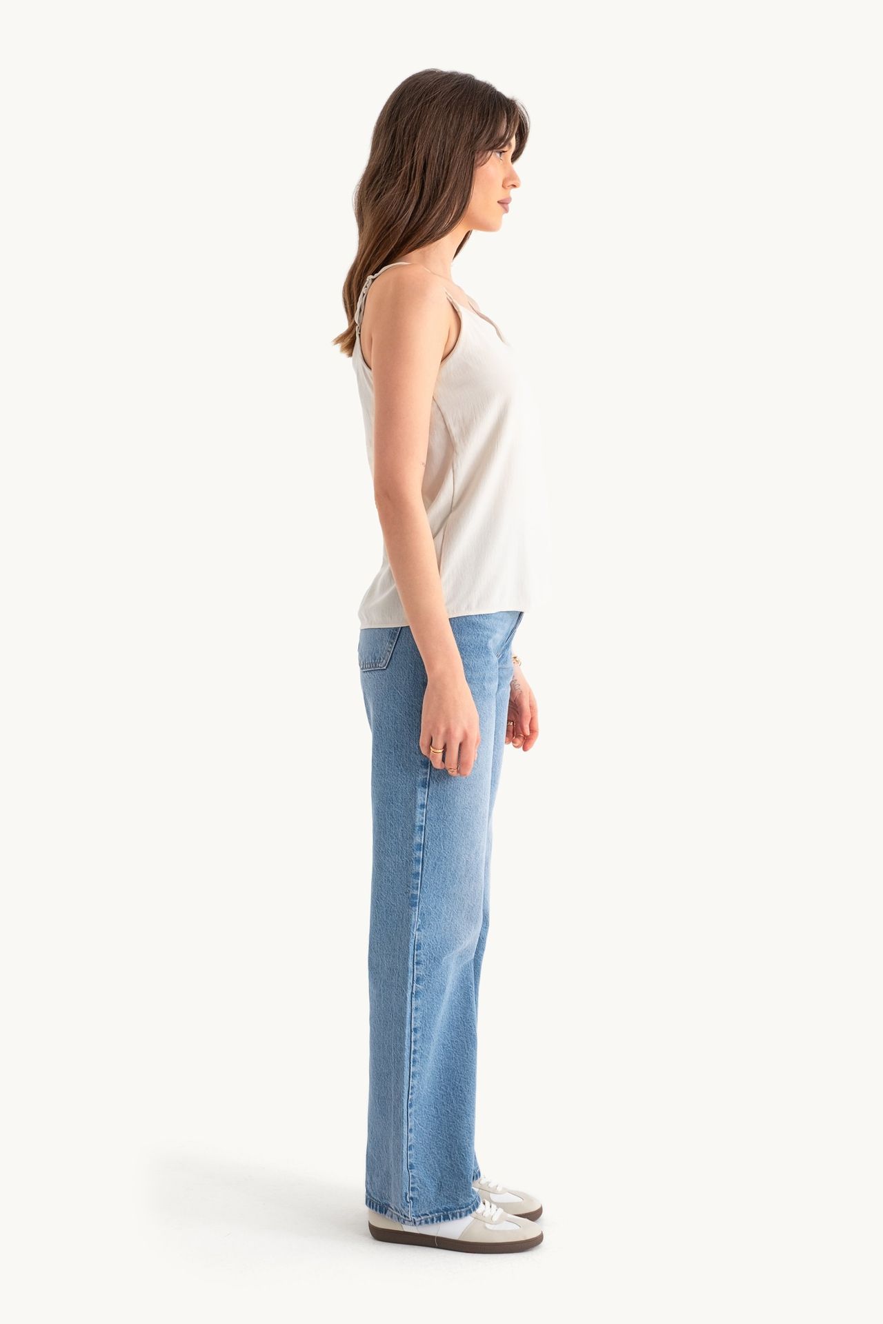 V Neck Spaghetti Strap Sleeveless Blouse
