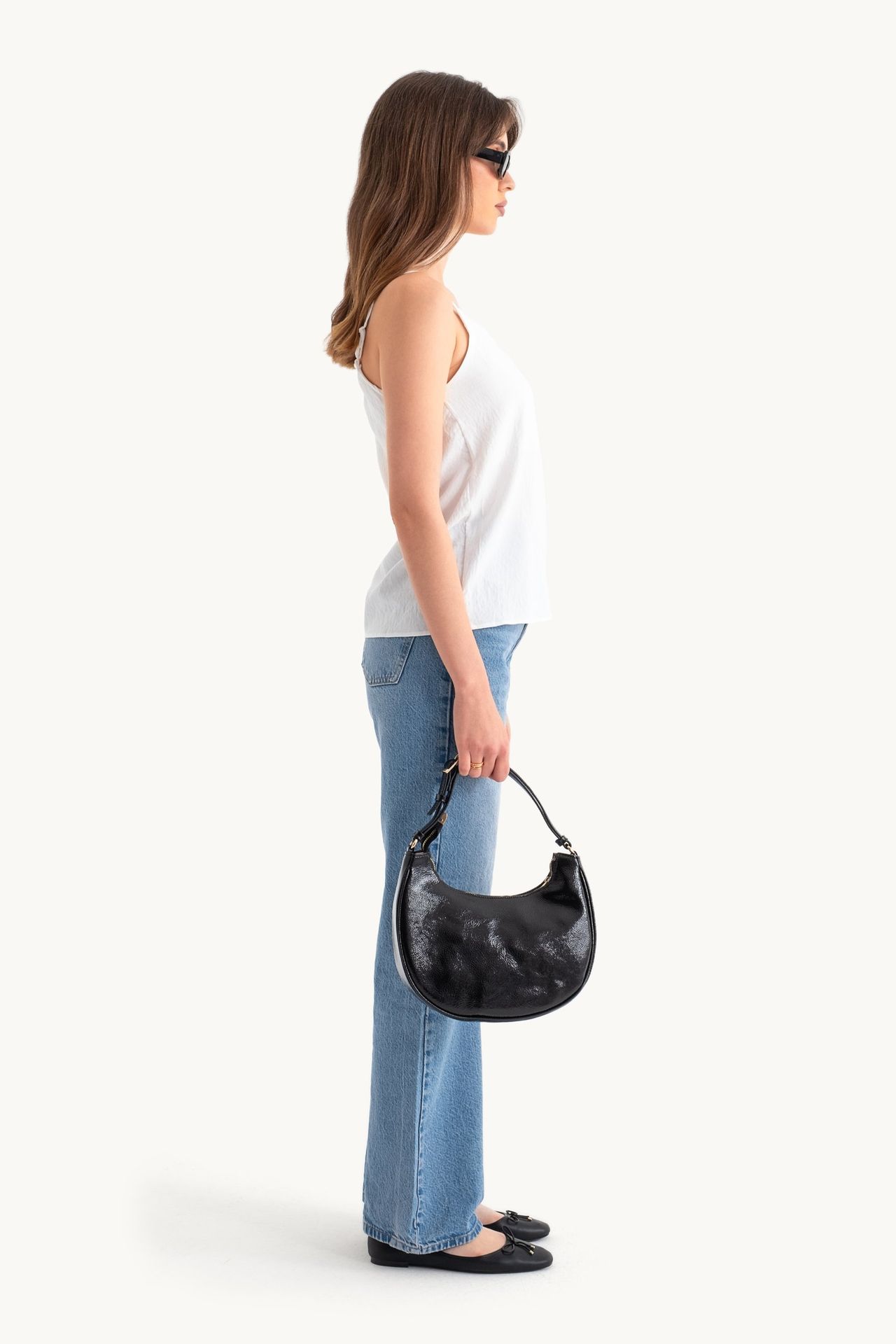 V Neck Spaghetti Strap Sleeveless Blouse
