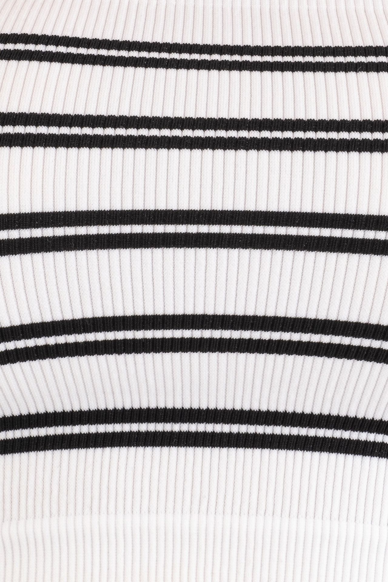 Striped Strapless Crop Top
