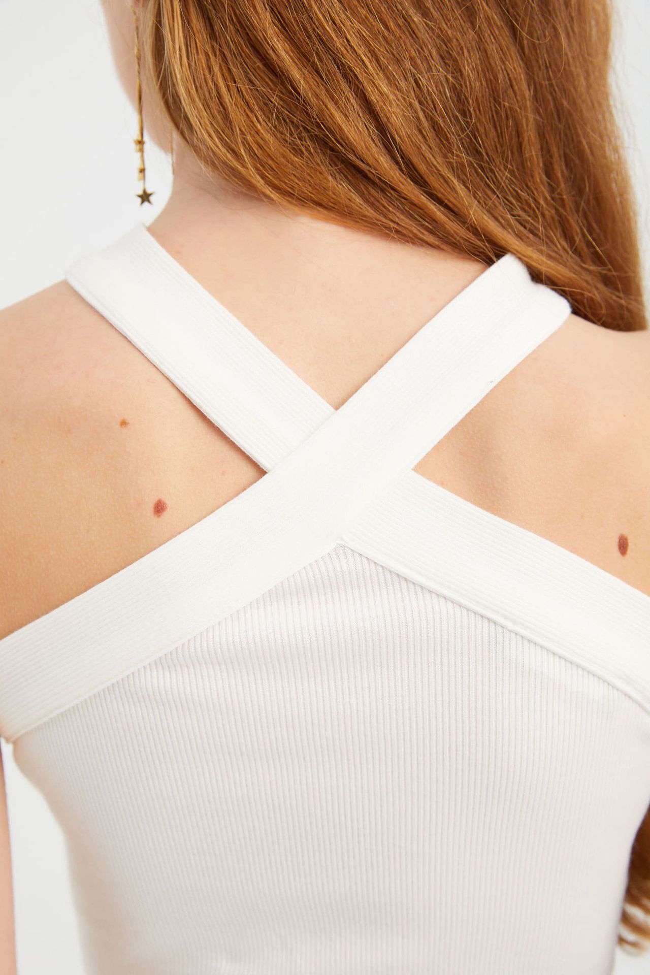 Halter Neck Cross Front Crop top