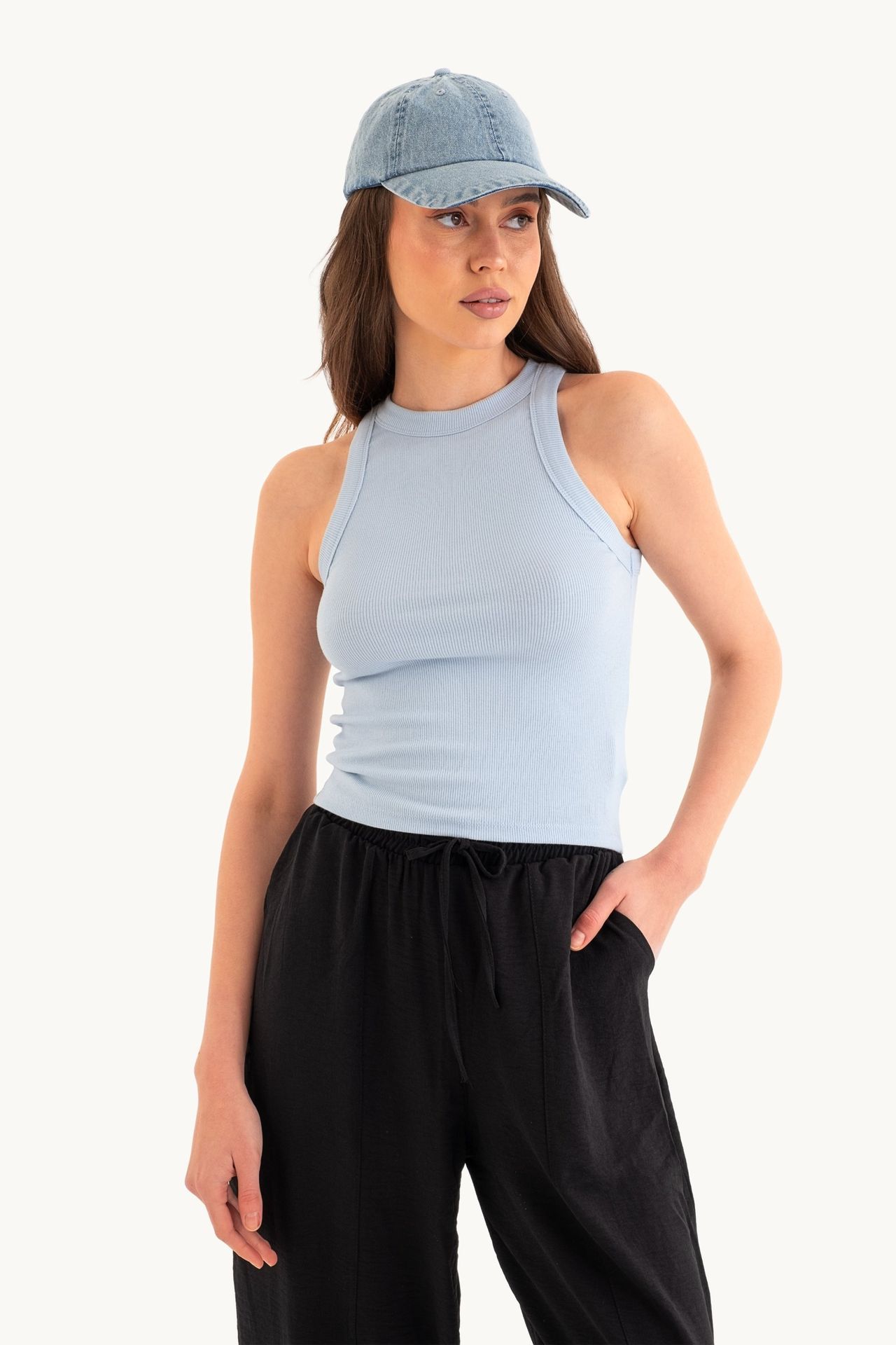 Halter Neck Basic Tank Top