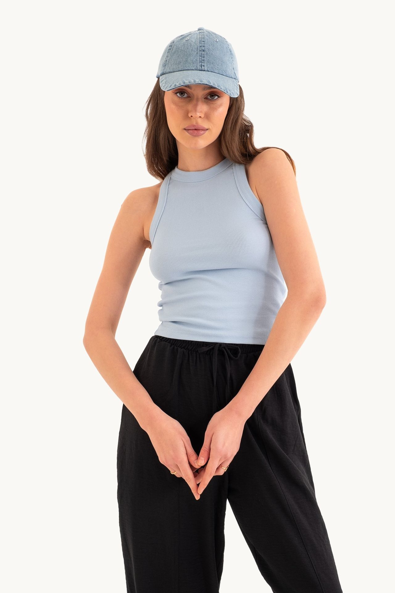 Halter Neck Basic Tank Top