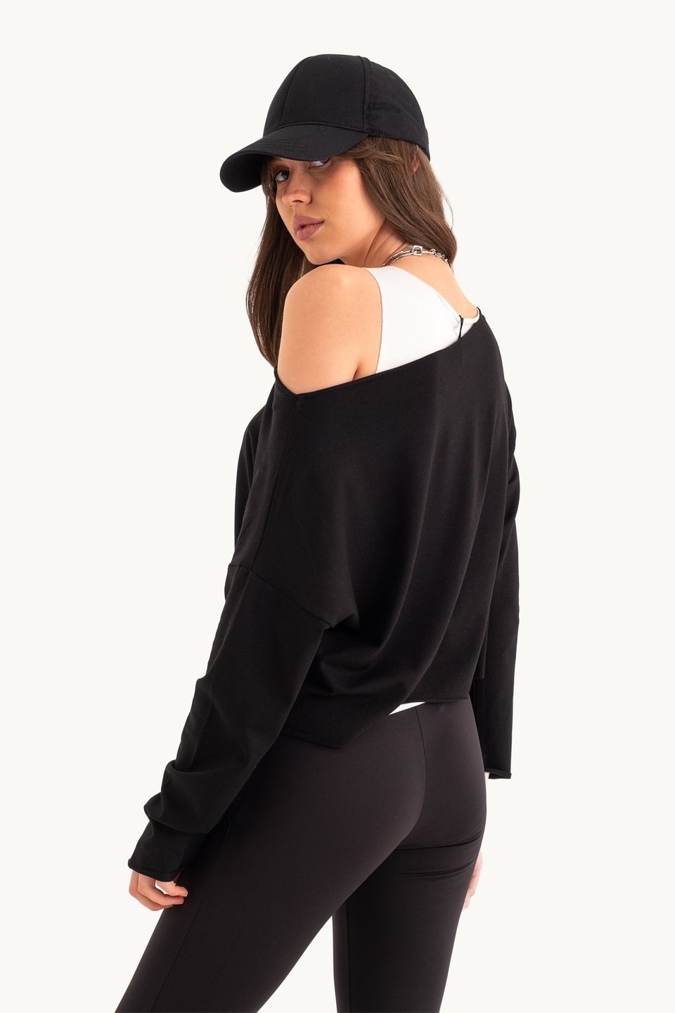 Round Neck Double Layer Top