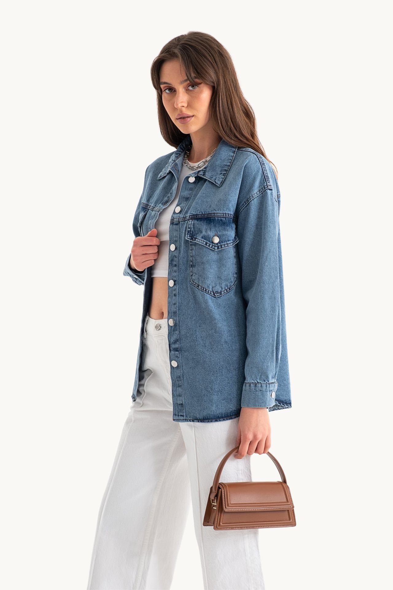 Denim Pocket Relaxed Shirt