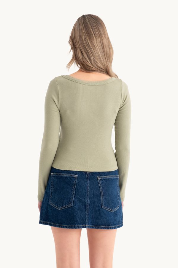 Long Sleeve Basic Cotton Croptop 5