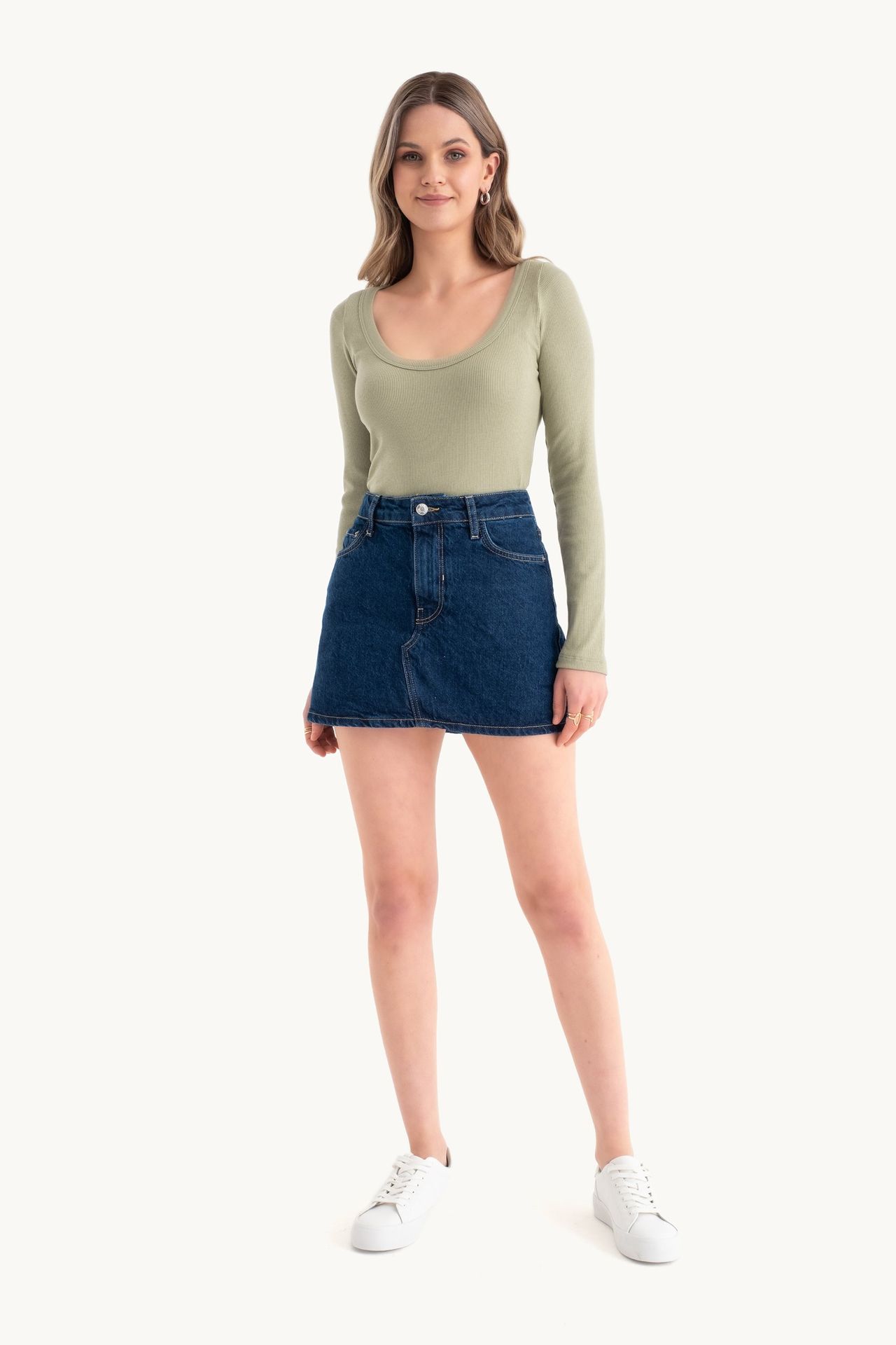 Long Sleeve Basic Cotton Croptop