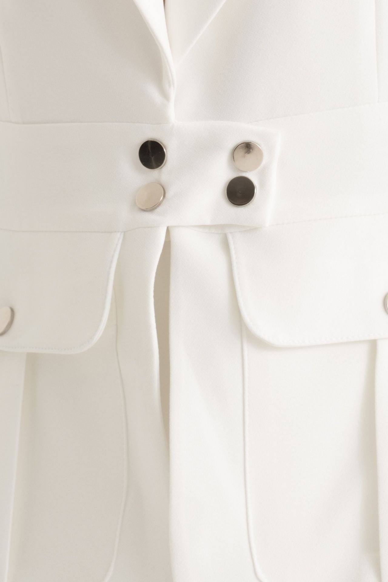 Plunge Neck Pocket Detail Waistcoat