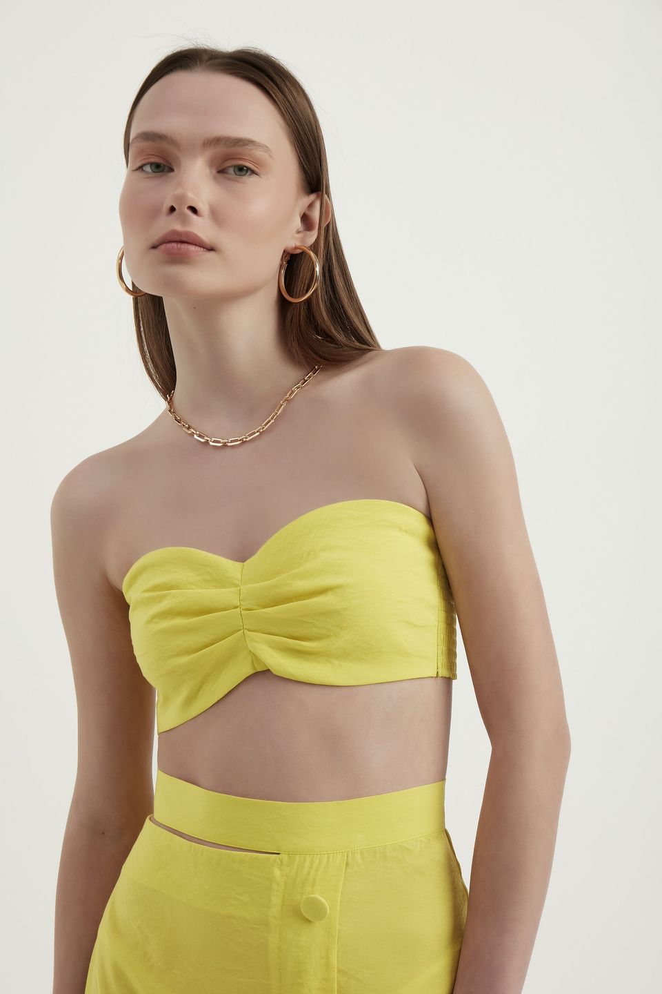 Sweetheart Neck Bandeau Crop top