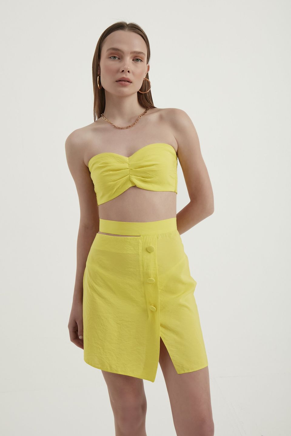 Sweetheart Neck Bandeau Crop top