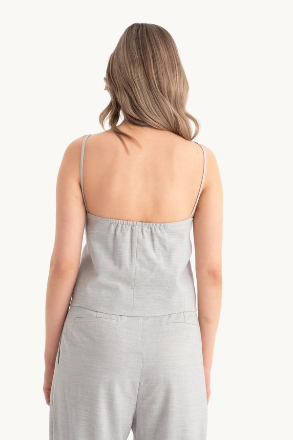 Spaghetti Strap Buttoned Top 5