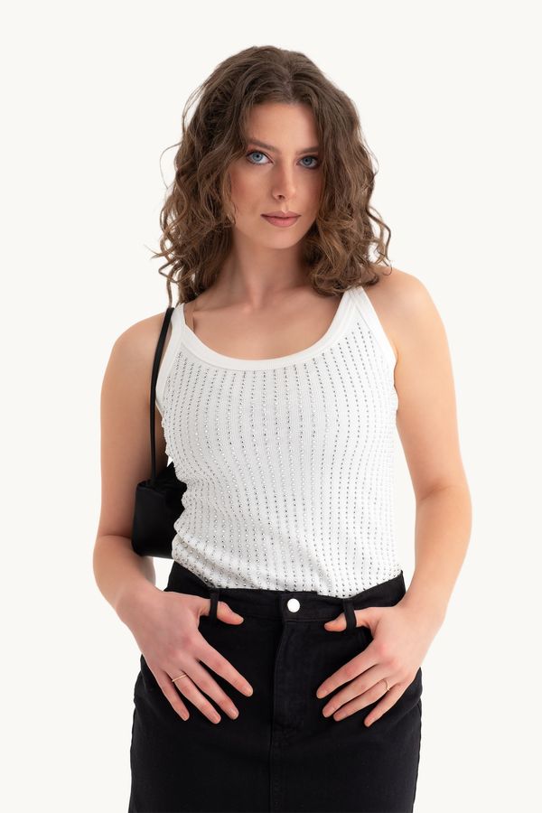 Scoop Neck Ribbed Tank top 1