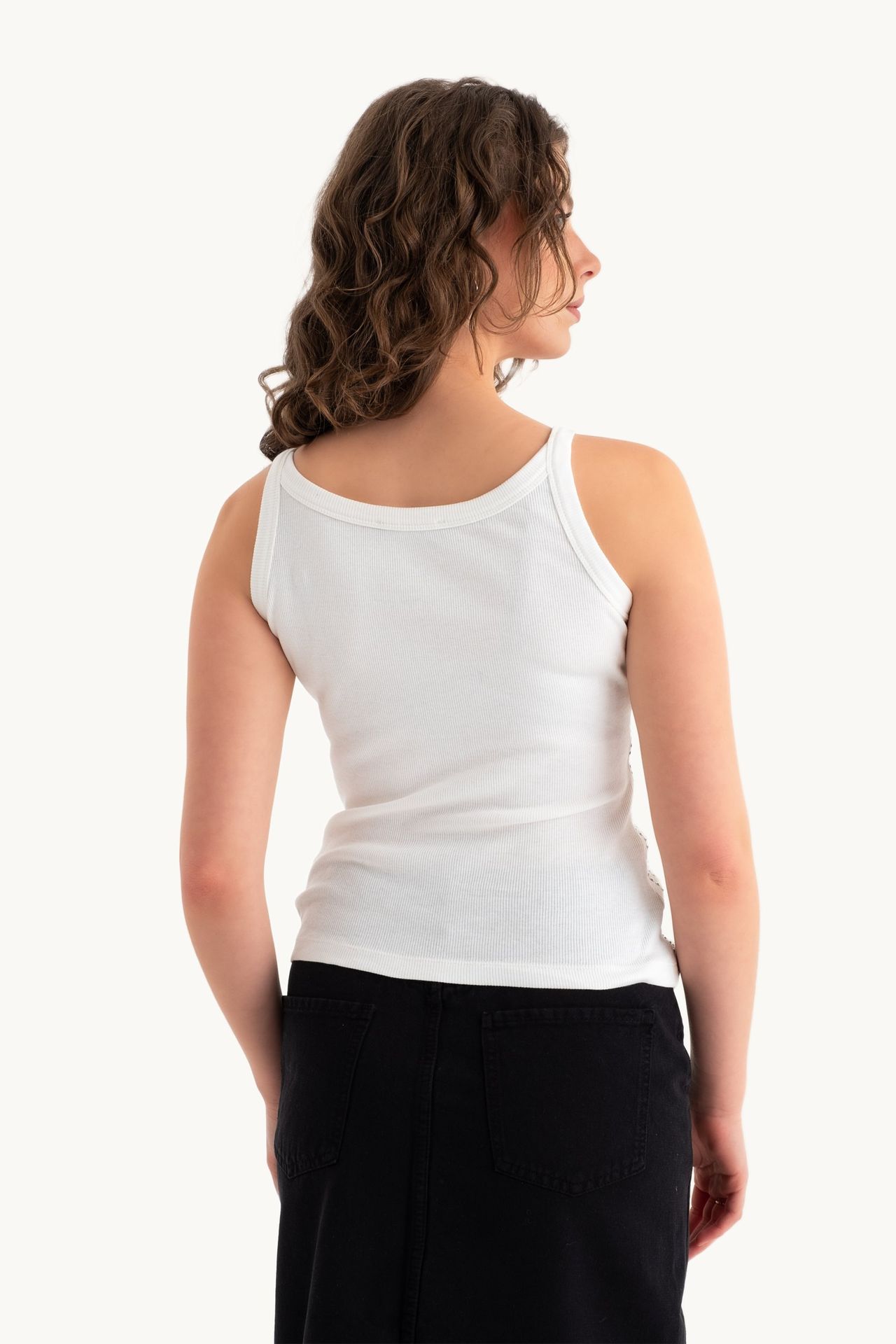 Scoop Neck Ribbed Tank top