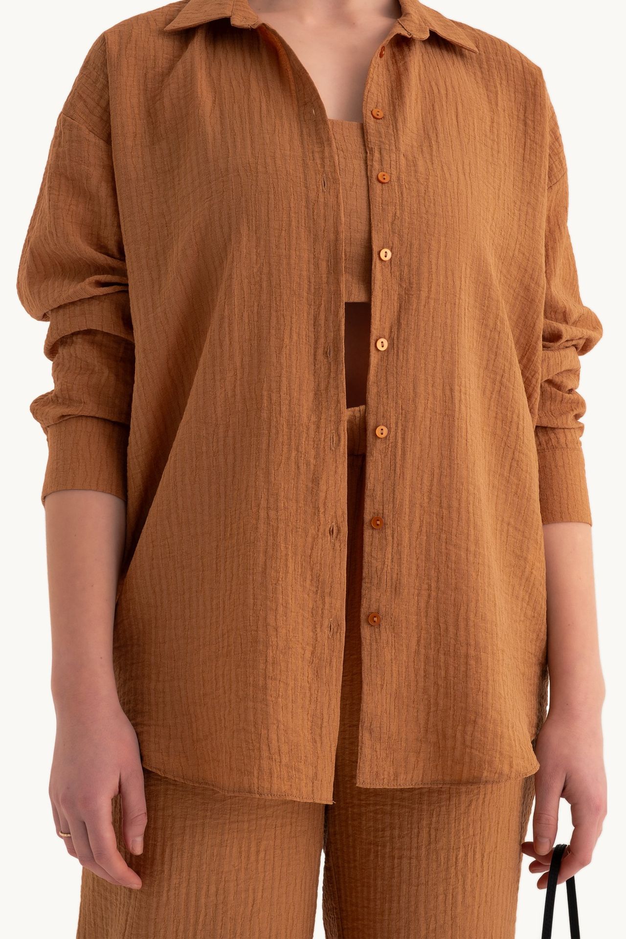 Solid Long Sleeve Casual Shirt