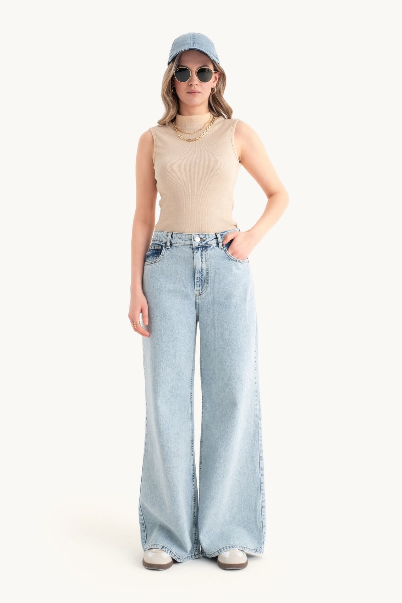 High Neck Ribbed Bodycon Top