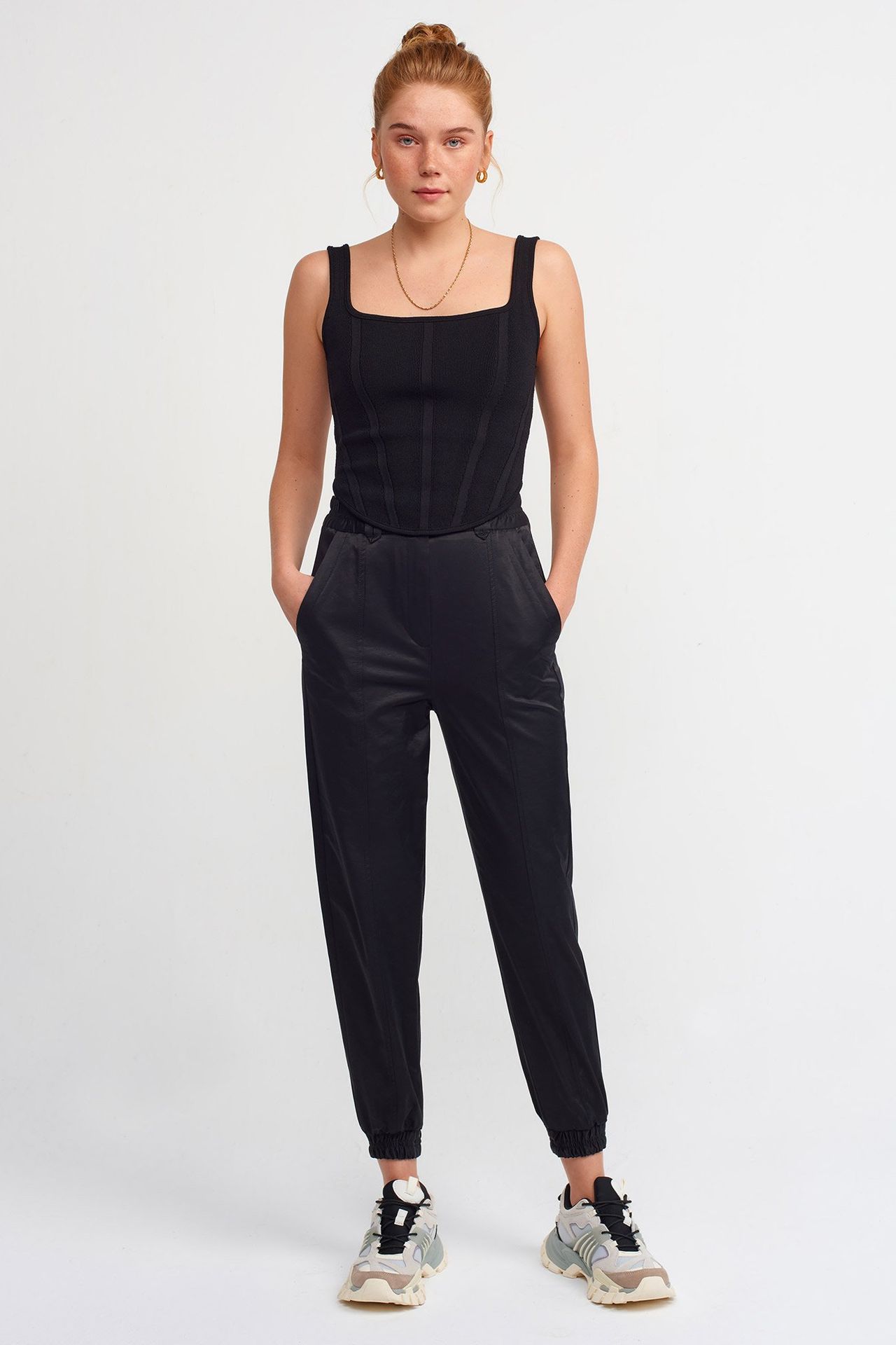 Square Neck Corset Top