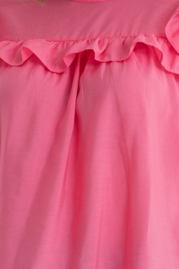 Round Neck Loose Blouse 6